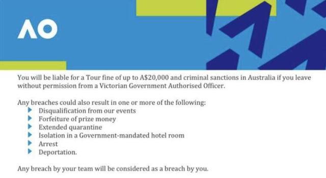 开云体育官网-澳网出台史上最严防疫隔离政策：团队犯错球员承担